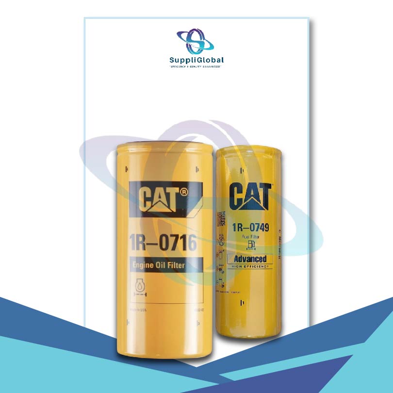 Genuine Caterpillar 1R0716 and 1R0749 Engine Oil and Fuel Filter ENGINE - TRUCK 3306C, 3406C, C-12, 3176, 3306B, 3406E, C-16, C-15, 3406B, C18, C-9, C9, C-18, C-10, C15, 3306, 3176B, C16