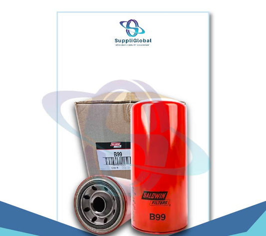 B99 Spin-on Full-Flow Lube Oil Filter, Heavy Duty 23 Micron, Replaces 1R0716, 1R-0716, 51792, LF691A, P554005, LFP4005 (Pack of 6)