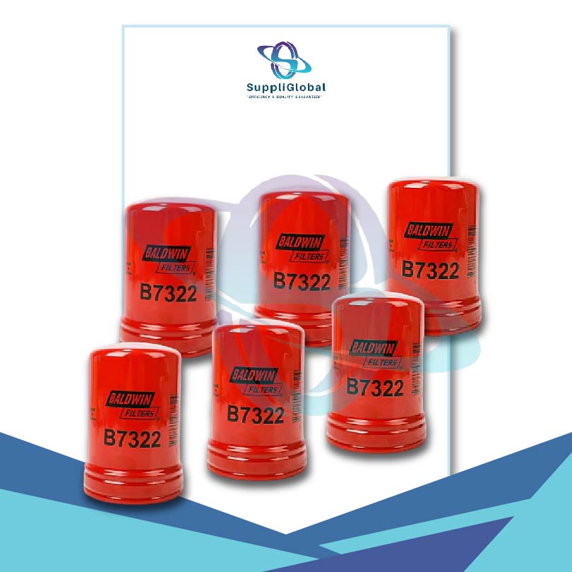 B7322 Spin-On Oil Filter Compatible RE504836 (6 Pack)