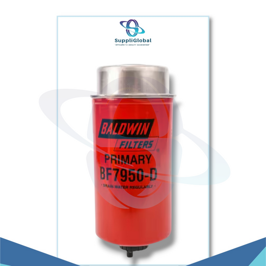 Baldwin Heavy Duty BF7950D Fuel Filter,7-21/32 x 3-1/2 x 7-21/32 In